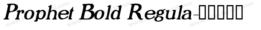 Prophet Bold Regula字体转换